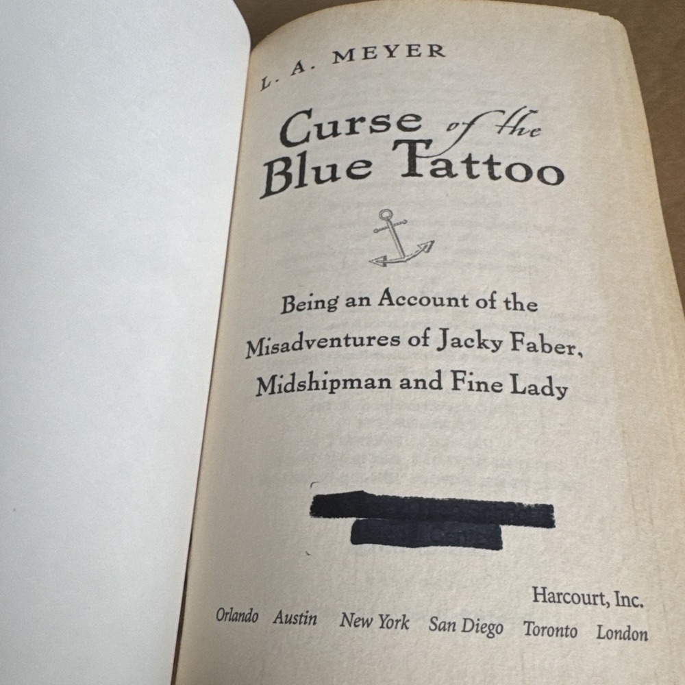 2004 Hardcover Curse of the Blue Tattoo Bloody Jack Adventure Series #2 Meyer - Picture 8 of 14